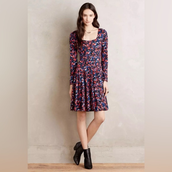 Anthropologie Dresses & Skirts - Anthropologie HD in Paris Saraid Dress Small Red Motif